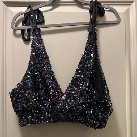 Free People Sequin Top - Picture 1 of 4